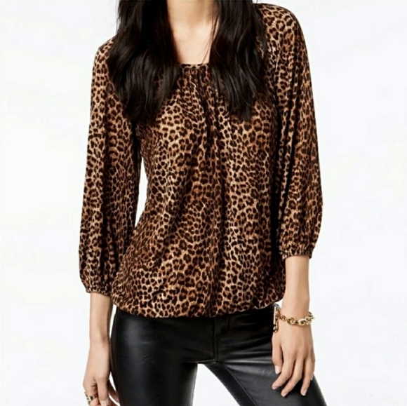 Michael Kors Tops - MICHAEL KORS | ANIMAL PRINT | TOP | MED |  LEOPARD